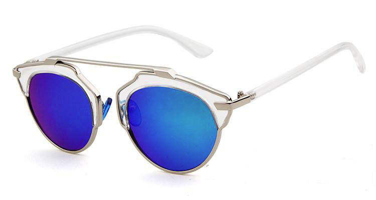 Slnečné okuliare Extravagantné modré - Kliknutím na obrázok zatvorte -